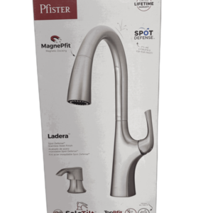 Pfister Ladera Pull-Down Kitchen Faucet Spot Defense Stainless w/ Dispenser