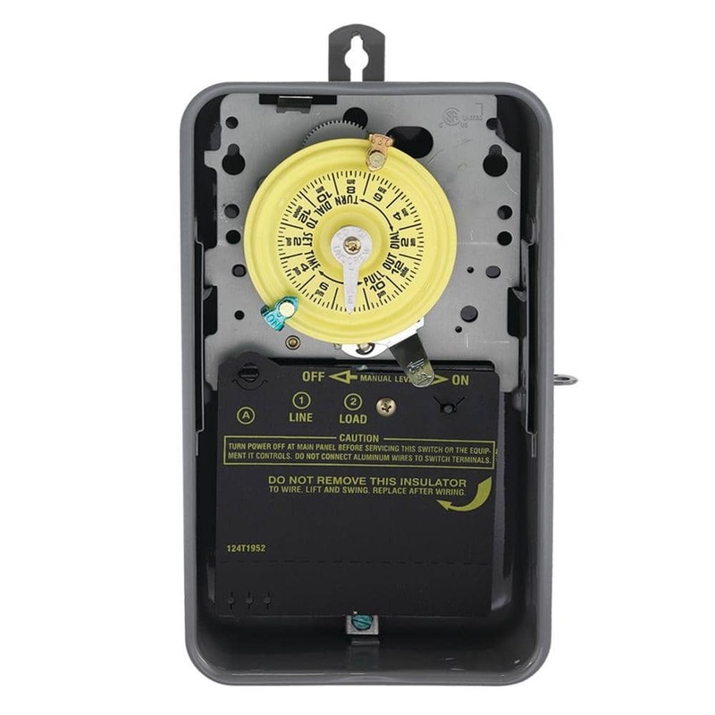 Intermatic T100 40A 125V 24-Hour SPST Mechanical Time Switch Outdoor Enclosure