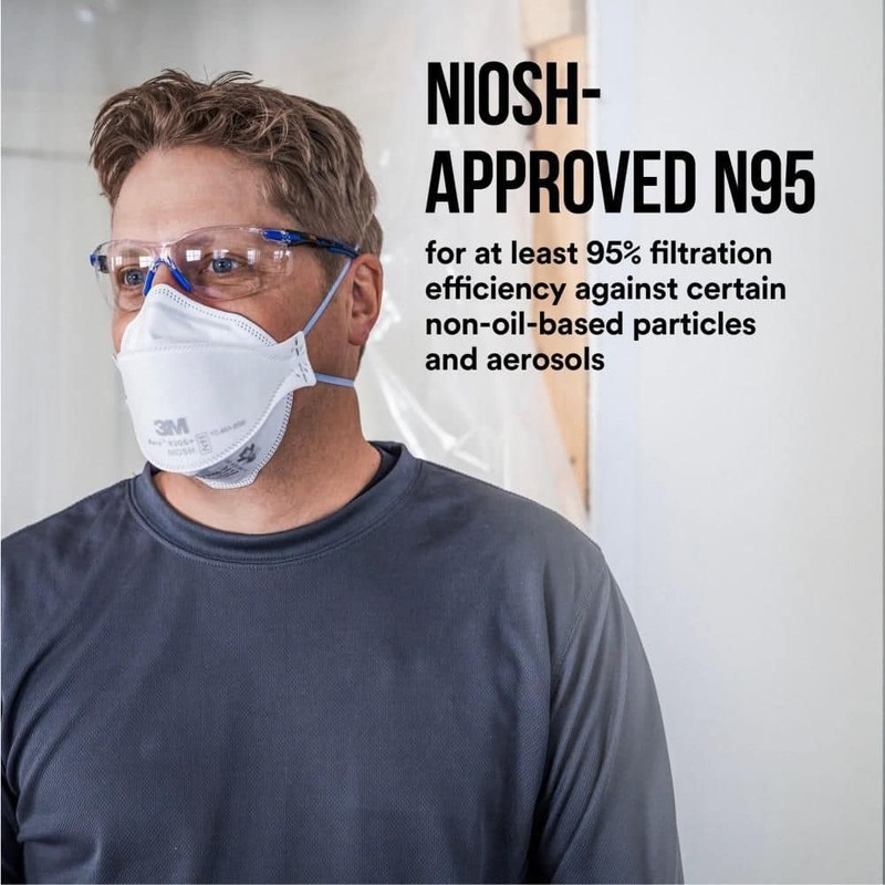 3M 9205+ N95 Aura Particulate Disposable Respirator Foldable (20-Pack) - Image 2