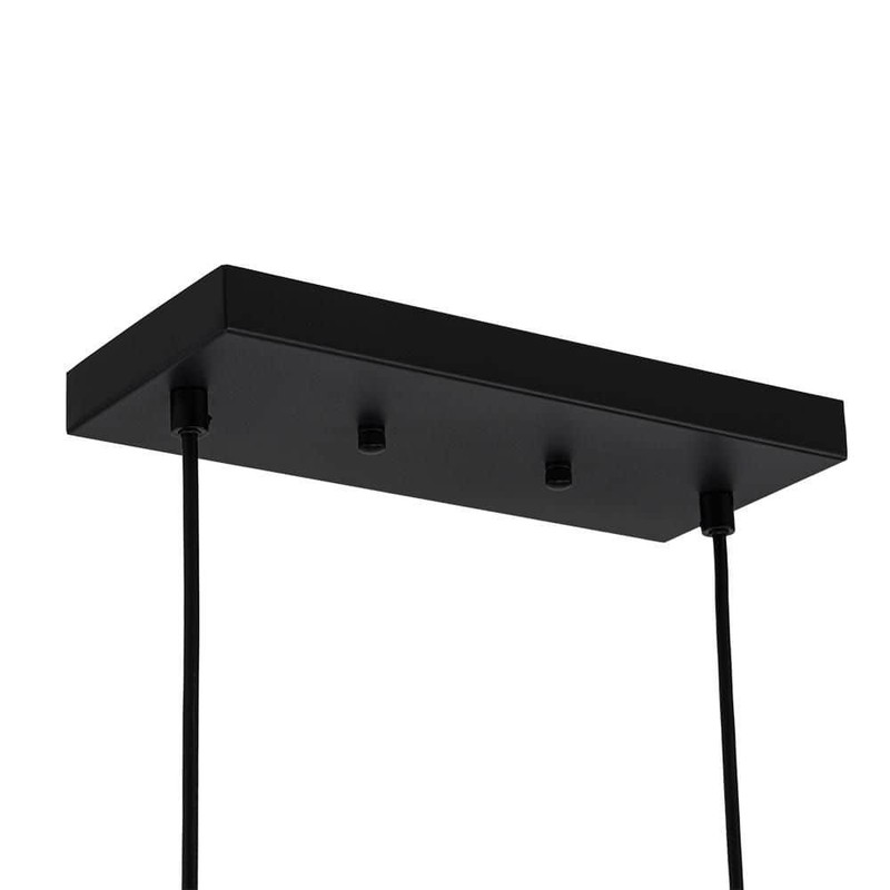 Y'INSP 5-Light Matte Black Rectangular Chandelier for Dining Room No Bulbs - Image 11