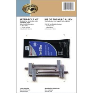 Hampton Bay 3.5 in. L Stainless Steel Adjustable Countertop Miter Bolt Kit