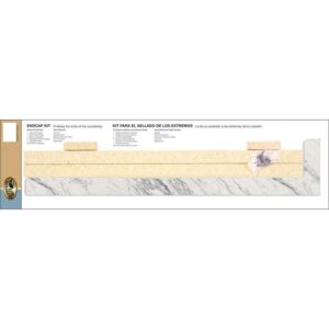 Hampton Bay Wilsonart Laminate End Cap Kit Textured Calcutta Marble w/Eased Edge
