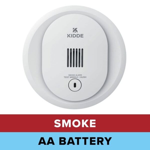 Kidde Compact 4 in. Battery Powered Smoke Detector with Photoelectric Sensor