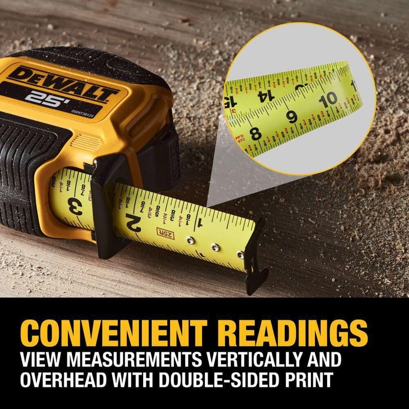 DEWALT 25 ft. x 1-1/8 in. Tape Measure with Finger Brake - Image 66