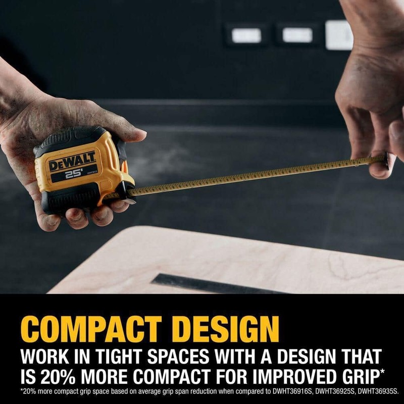 DEWALT 25 ft. x 1-1/8 in. Tape Measure with Finger Brake - Image 67