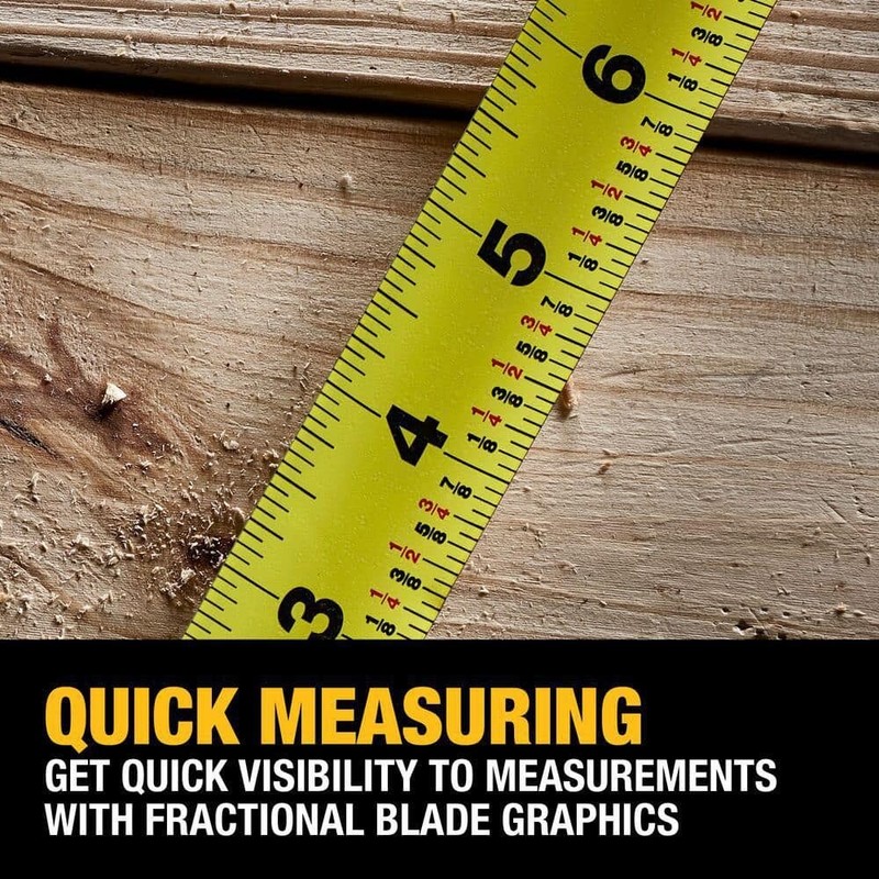 DEWALT 25 ft. x 1-1/8 in. Tape Measure with Finger Brake - Image 69