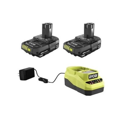 Ryobi PCL202KN 2.0Ah Li-Ion Battery - Green (2-Pack)