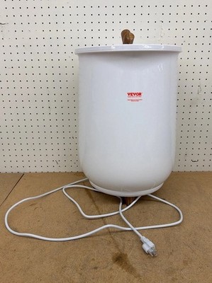 VEVOR Towel Warmer Bucket 20L Auto Shut Off 4-Level Timer White Electric Plug-in