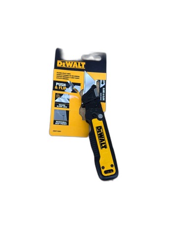 DEWALT Push and Flip Folding Lock-Back Utility Knife