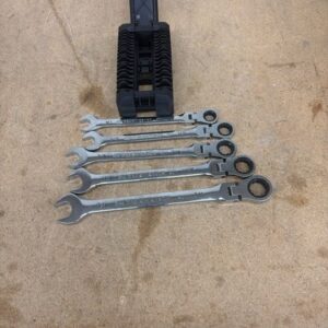 GEARWRENCH SAE Flex-Head 90-Tooth Combination Ratcheting Wrench Set (5-Piece)