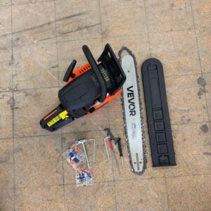 VEVOR 62cc Gas Chainsaw 20-in. 3.8 HP Non-Slip Handle Dual Fuel Tanks
