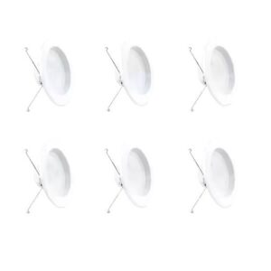 Feit Electric Integrated LED White Retrofit Recessed Light Trim Downlight 6-Pack