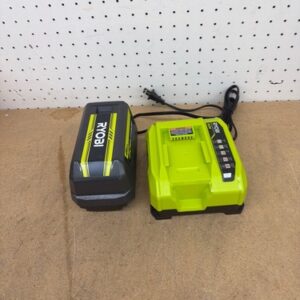 RYOBI 40V Lithium-Ion 6.0 Ah Battery and Rapid Charger Starter Kit