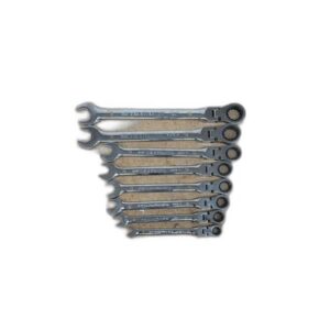GEARWRENCH Metric Flex-Head 90-Tooth Combination Ratcheting Wrench Set (8-Piece)