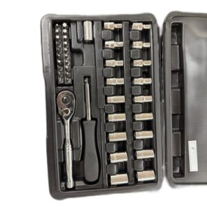 Stanley 1/4 in. Drive SAE/Metric Mechanics Tool Set (41-Piece) with Case
