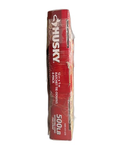 Husky 12 ft. x 1 in. Ratchet Tie-Down Straps with S-Hook (4-Pack) - Image 10