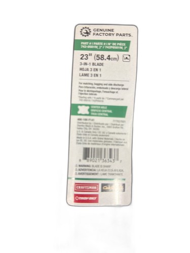 Genuine Factory Parts 3-in-1 Blade for 23 in. Lawn Mowers OE# 942-05019 - Image 10