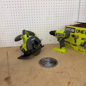 RYOBI ONE+ 18V Cordless 2-Tool Combo Kit Drill/Driver, Circular Saw TOOL ONLY