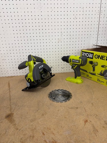 RYOBI ONE+ 18V Cordless 2-Tool Combo Kit Drill/Driver, Circular Saw TOOL ONLY