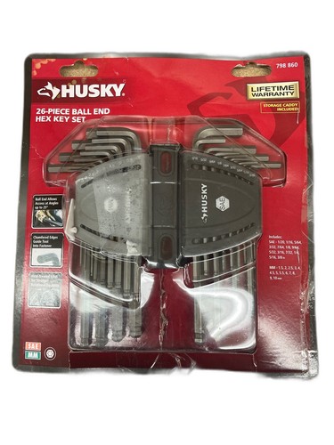 Husky Ball End Hex Set, SAE/MM (26-Piece)