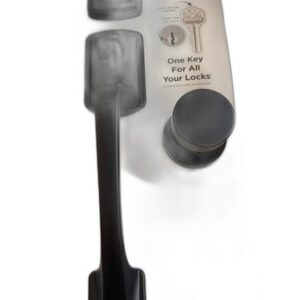 Kwikset Prague Matte Black Single Cylinder Entry Door Handleset Pismo Knob