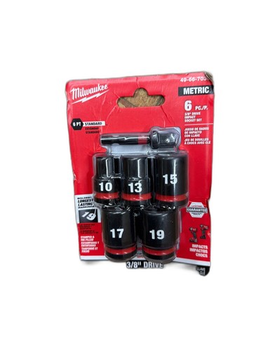 Milwaukee SHOCKWAVE 3/8" Drive Metric 6-Point Impact Socket Set 6-Piece - Image 11