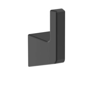 Amerock Blackrock Single Robe Hook in Matte Black