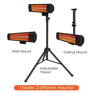 HEAT STORM Tradesman 1500W Electric Infrared Quartz Space Heater Portable