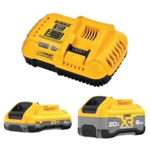 DEWALT 20V XR Lithium-Ion Starter Pack 8.0Ah 4.0Ah Battery Packs Charger