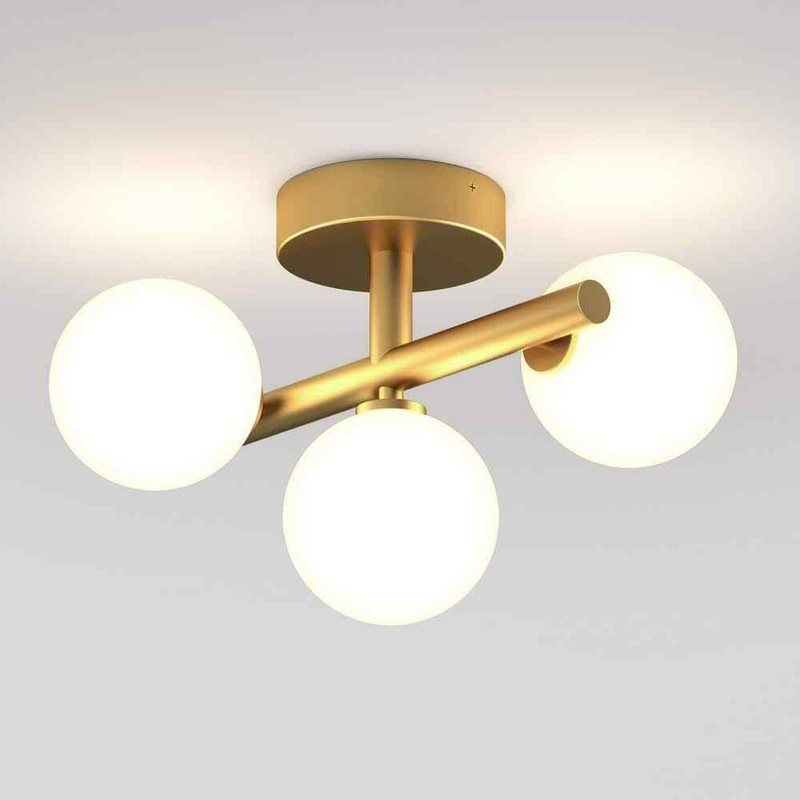 Artika Bloom 13 in. 15 Watt Modern Gold Integrated LED 5 CCT Flush Mount Ceiling - Image 7