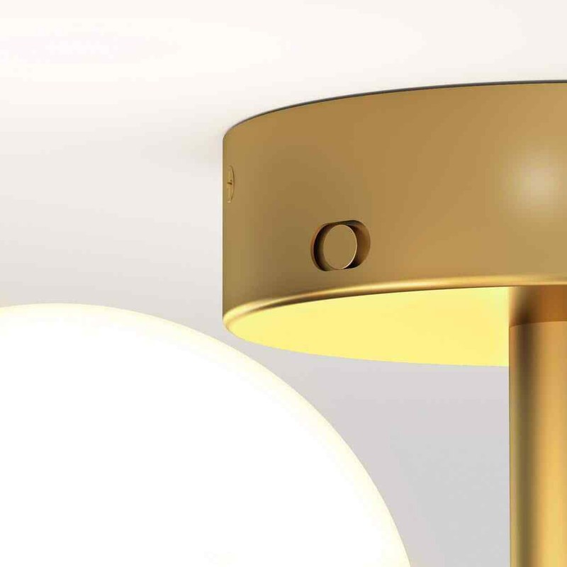 Artika Bloom 13 in. 15 Watt Modern Gold Integrated LED 5 CCT Flush Mount Ceiling - Image 8