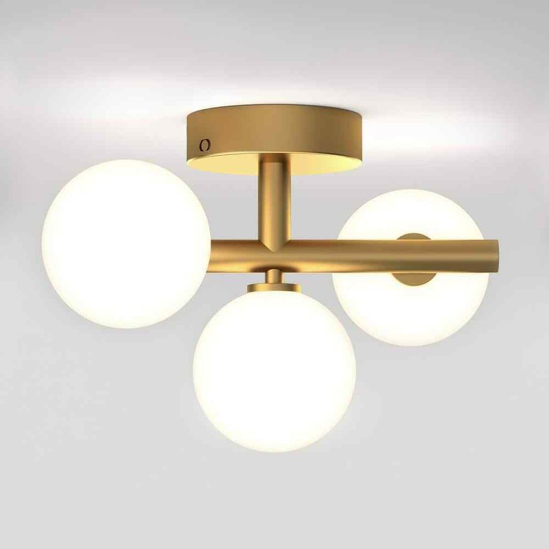 Artika Bloom 13 in. 15 Watt Modern Gold Integrated LED 5 CCT Flush Mount Ceiling - Image 9