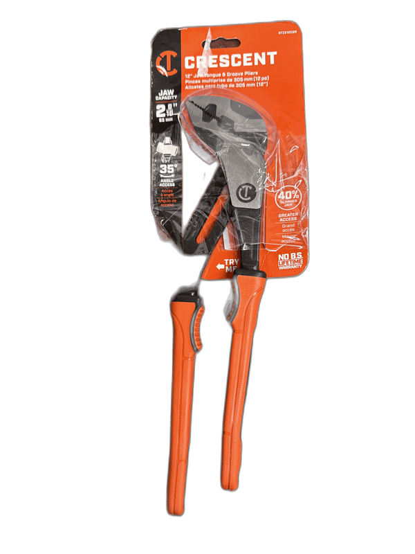 Crescent 12" Z2 K9 Straight Jaw Tongue and Groove Pliers w/Dual Material Handle - Image 8