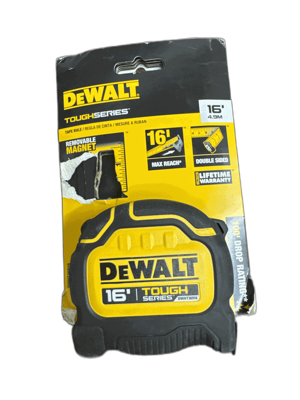 DEWALT Tough Tape 16 ft. x 1-1/4 in. Tape Measure