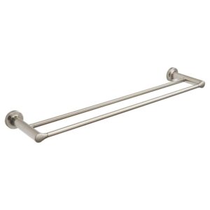 American Standard Studio S 24 in. Double Towel Bar in Brushed Nickel