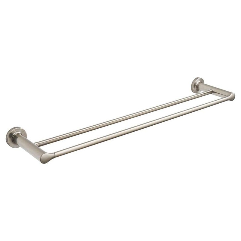 American Standard Studio S 24 in. Double Towel Bar in Brushed Nickel