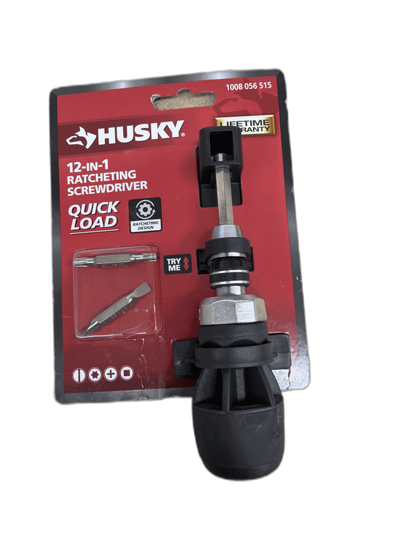 Husky 12-in-1 Quick Load Ratcheting Stubby Screwdriver Set "MISSING BITS"