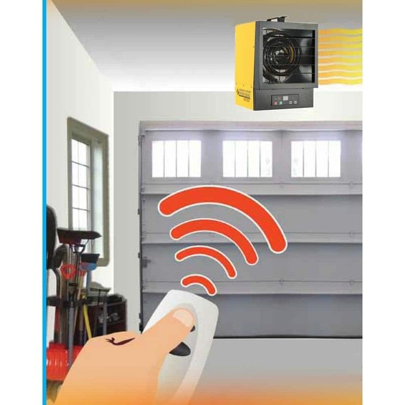 DuraHeat 34,120 BTU Hardwired Electric Garage Heater Remote Control - Image 6