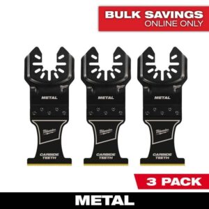 Milwaukee 1-3/8 in. Carbide Metal Cutting Oscillating Blade 3-Pack