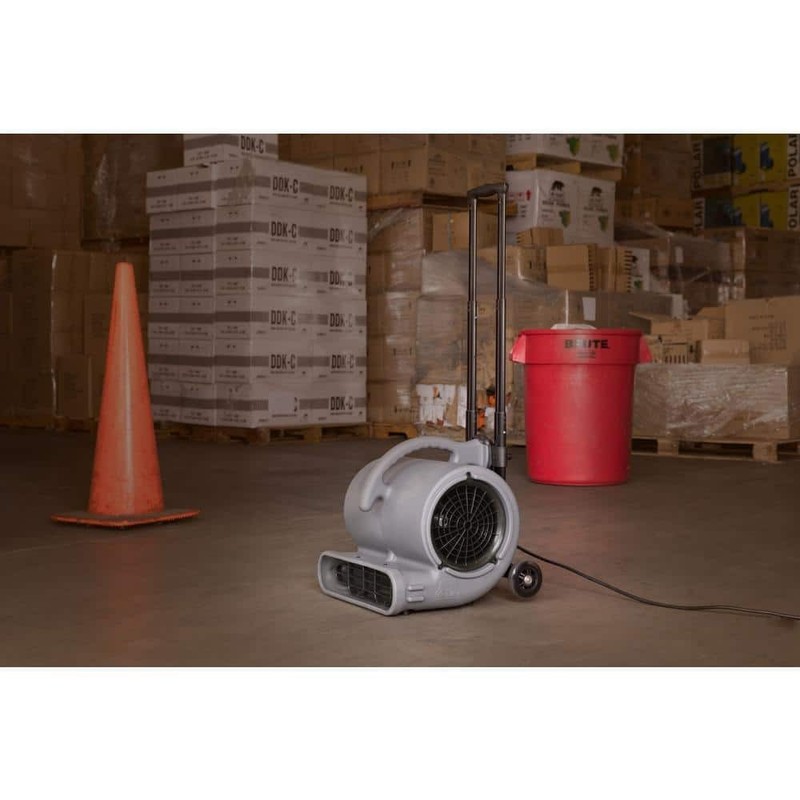 B-Air 1/2 HP Air Mover Carpet Dryer Floor Blower Fan Grey - Image 3