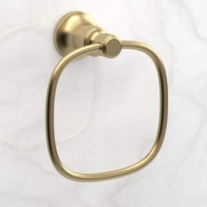 Glacier Bay Hoyt Wall Mounted Towel Ring in Brushed Gold