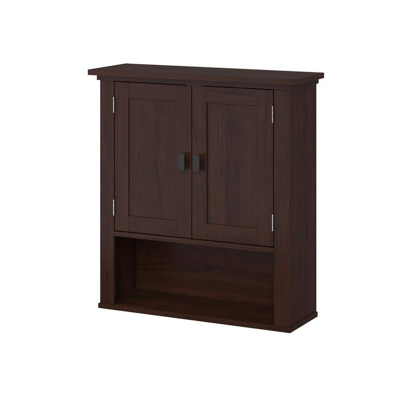 RiverRidge Home Hayward 24.5" H x 22.81" W Bathroom Storage Cabinet Dark Wood - Image 3