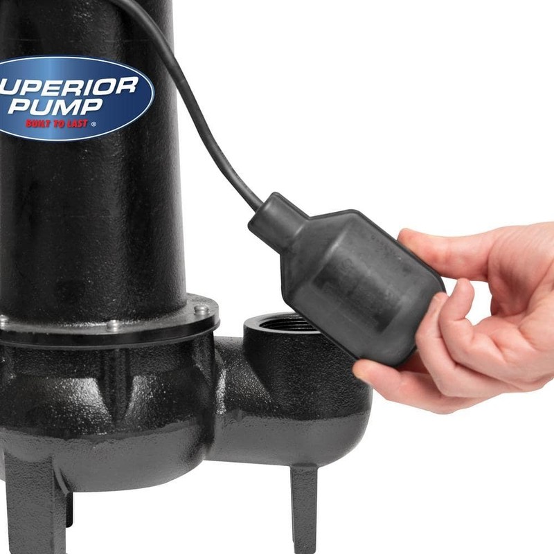 Superior Pump 1/2 HP Submersible Cast Iron Sewage Ejector Pump - Image 5