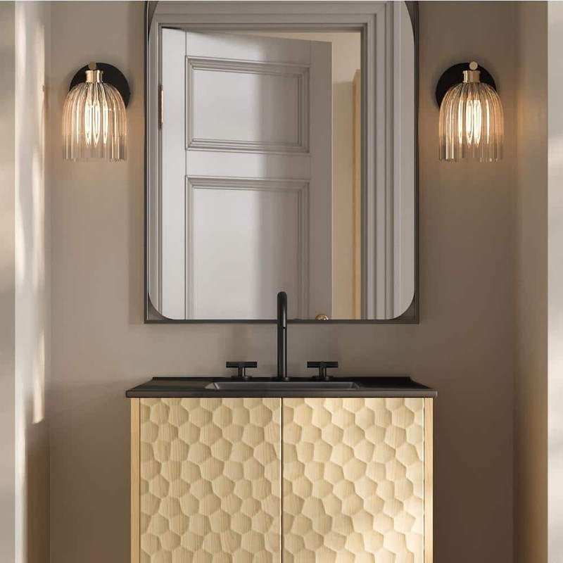 Swiss Madison 24 in. Ceramic Vanity Top Matte Black 8 in. Faucet Holes - Image 6