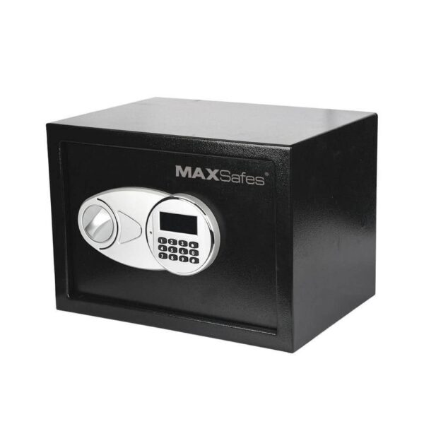 MAXSafes 0.5 cu. ft. Safe with Electronic Keypad Lock Access Black