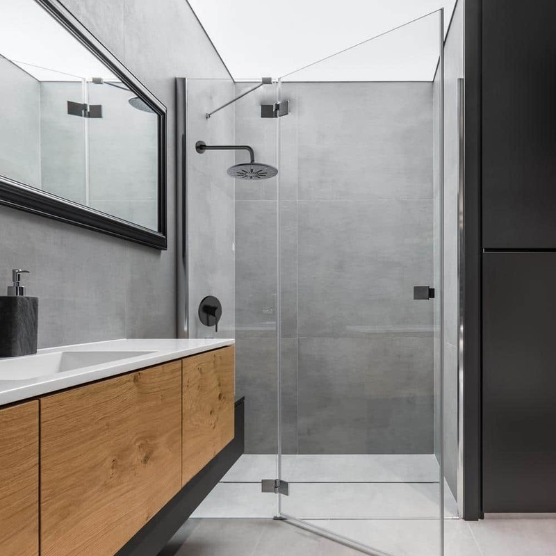 Design House 14.5 in. Wall-Mount Rain Head Shower Arm and Flange in Matte Black - Image 4