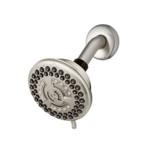 Waterpik 9-Spray 4.5 in. Single Wall Mount Low Flow Fixed Adjustable Shower Head