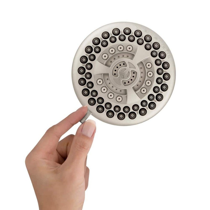 Waterpik 9-Spray 4.5 in. Single Wall Mount Low Flow Fixed Adjustable Shower Head - Image 5