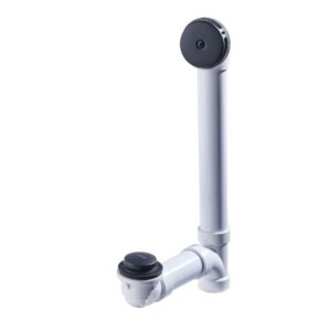 Everbilt Easy Touch 1-1/2 in. x 1.58 ft. PVC Pipe Bath Waste Matte Black