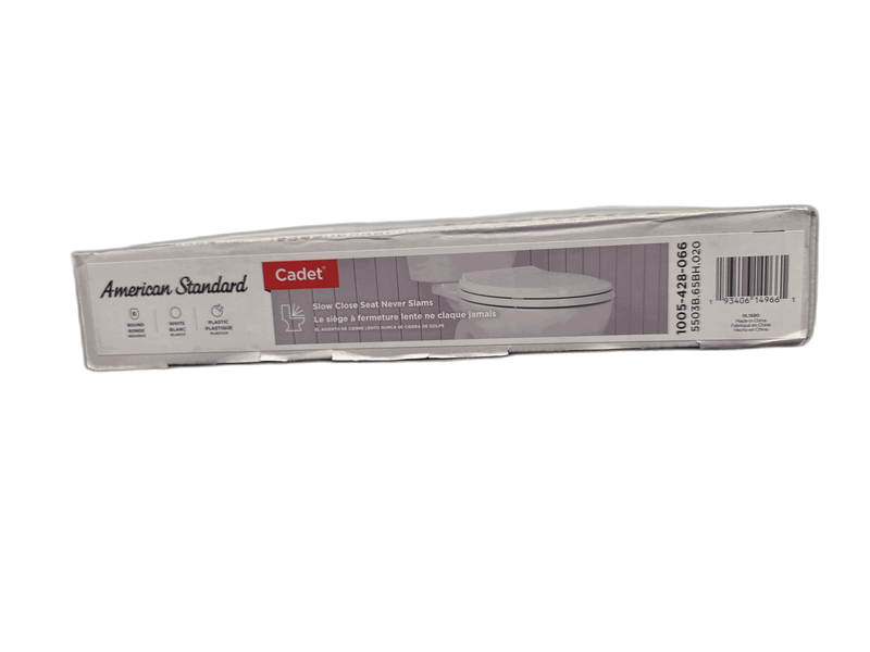 American Standard Cadet Round Antimicrobial Toilet Seat in White